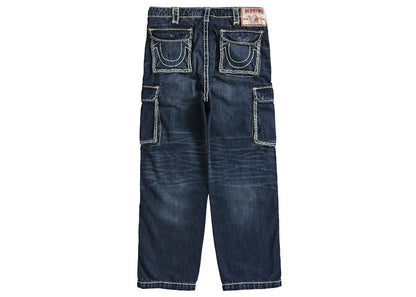 Supreme True Religion Denim Cargo Pant Washed Blue