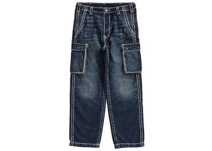 Supreme True Religion Denim Cargo Pant Washed Blue