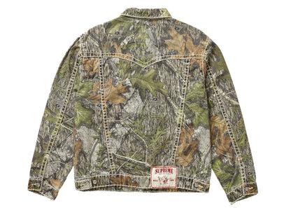Supreme True Religion Denim Trucker Jacket Mossy Oak Camo
