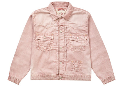 Supreme True Religion Denim Trucker Jacket Pink