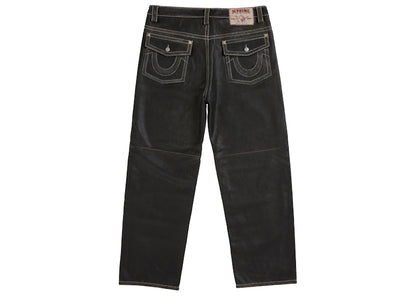 Supreme True Religion Loose Fit Leather Pant Black