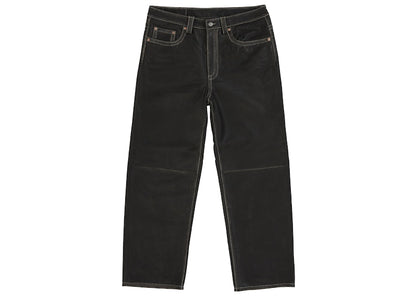 Supreme True Religion Loose Fit Leather Pant Black