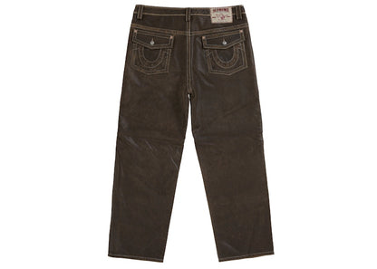 Supreme True Religion Loose Fit Leather Pant Brown