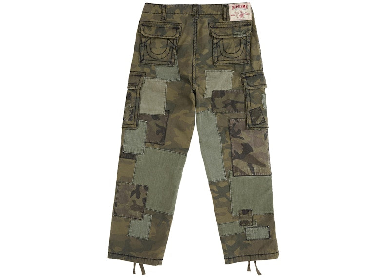 Supreme True Religion Patchwork Cargo Pant Olive Camo