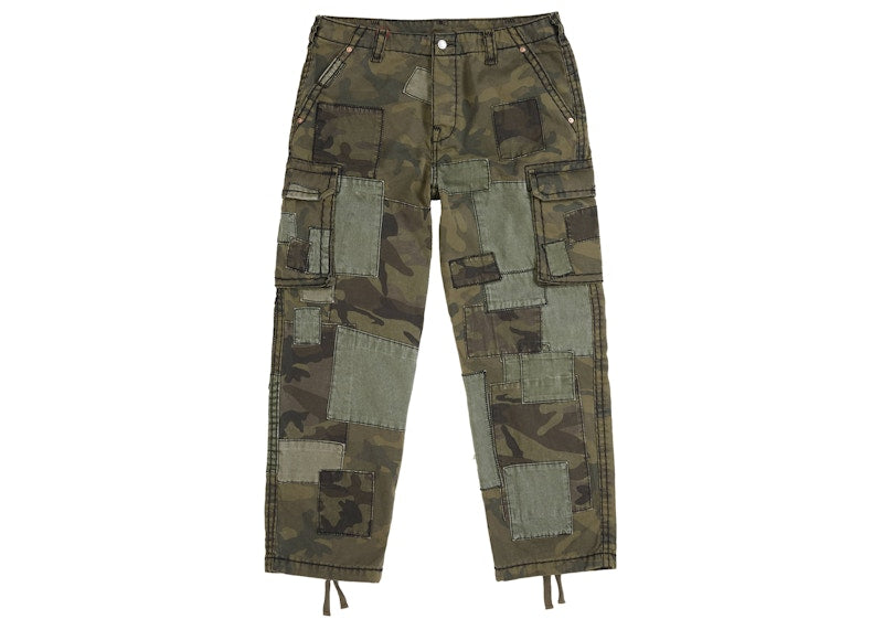 Supreme True Religion Patchwork Cargo Pant Olive Camo