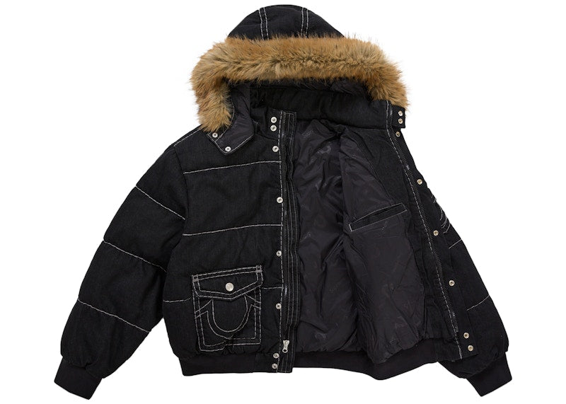 Supreme True Religion Puffer Jacket Black