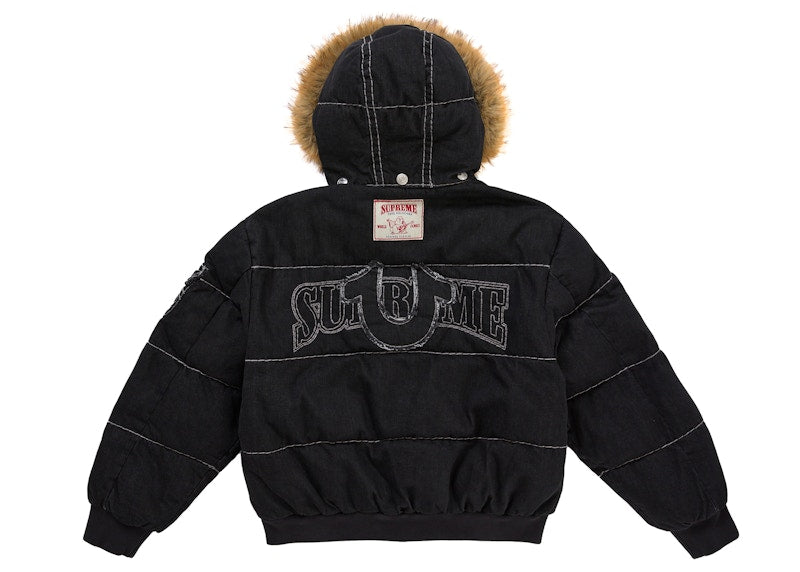 Supreme True Religion Puffer Jacket Black