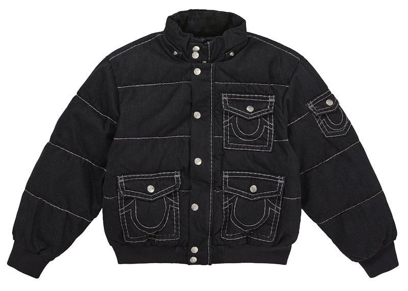 Supreme True Religion Puffer Jacket Black