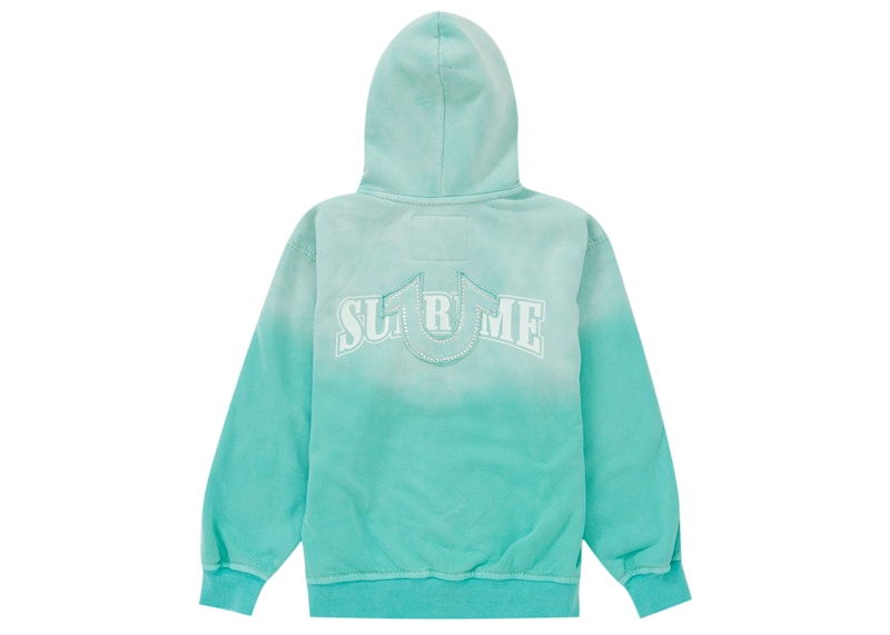 Supreme True Religion Zip Up Hooded Sweatshirt (FW22) Aqua