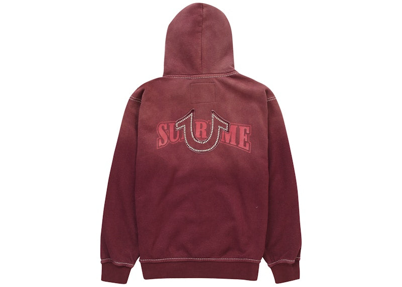Supreme True Religion Zip Up Hooded Sweatshirt (FW22) Eggplant