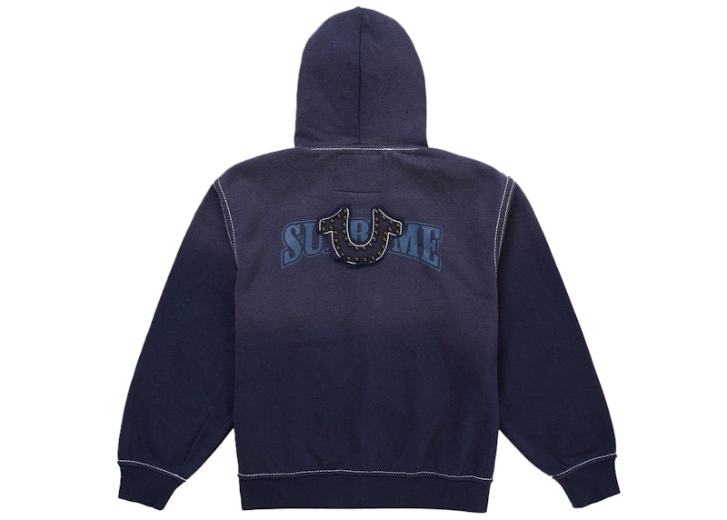 Supreme True Religion Zip Up Hooded Sweatshirt (FW25) Navy