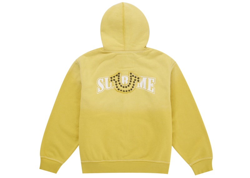 Supreme True Religion Zip Up Hooded Sweatshirt (FW25) Yellow