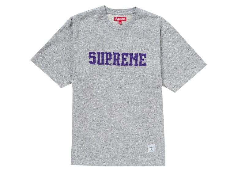 Supreme Twill Applique S/S Top Heather Grey