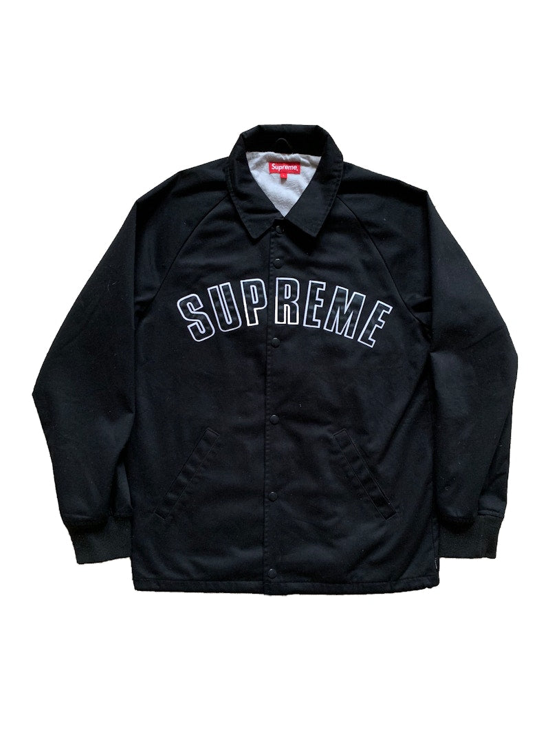 Supreme Twill Coaches Jacket Black