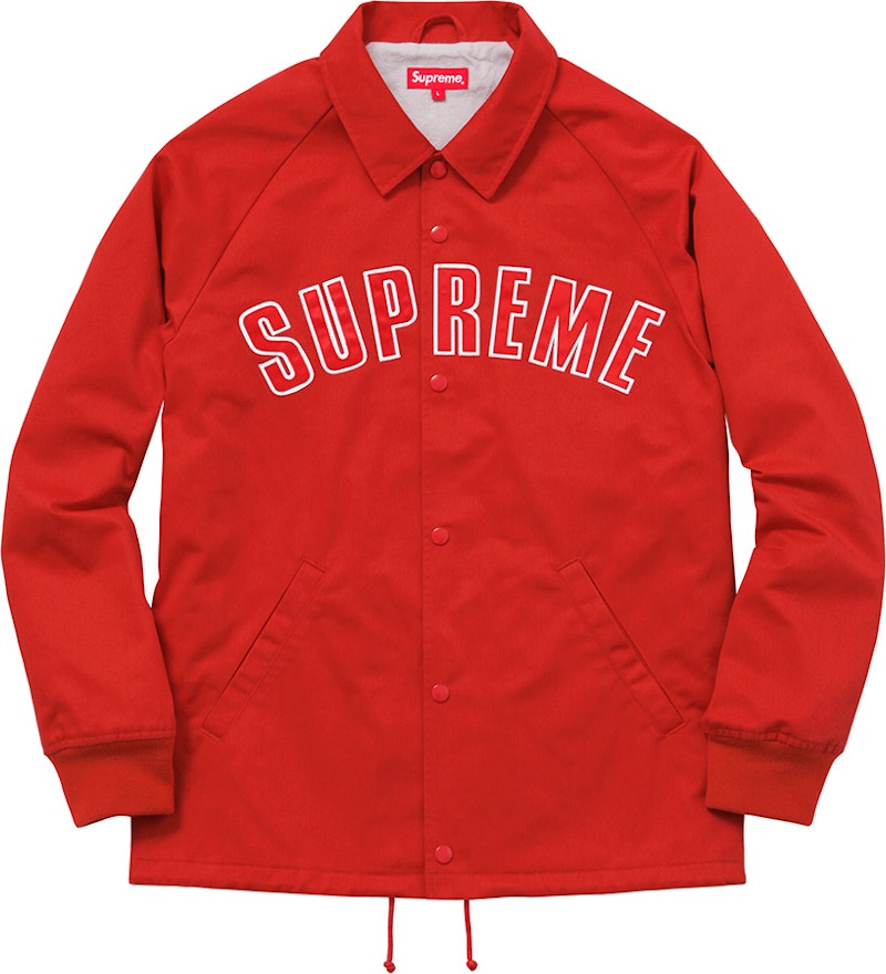 Supreme Twill Coaches Jacket Red