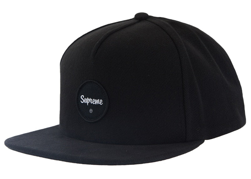 Supreme Twill Patch 5-Panel Black