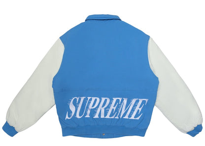 Supreme Twill Varsity Varsity Jacket Light Blue