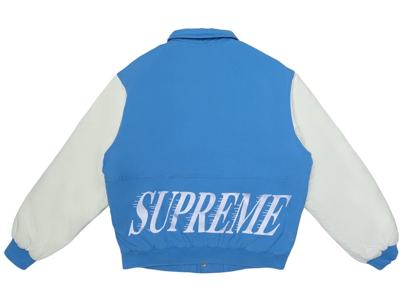 Supreme Twill Varsity Varsity Jacket Light Blue