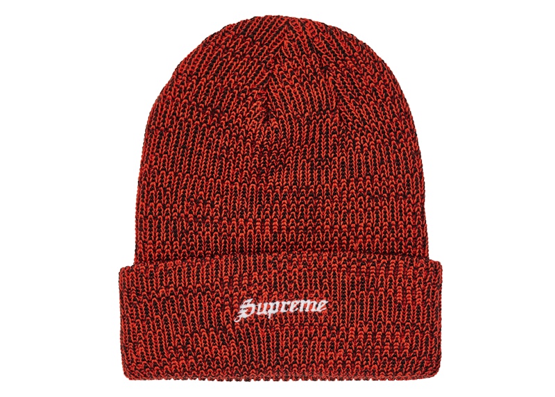 Supreme Twisted Loose Gauge Beanie Neon Orange