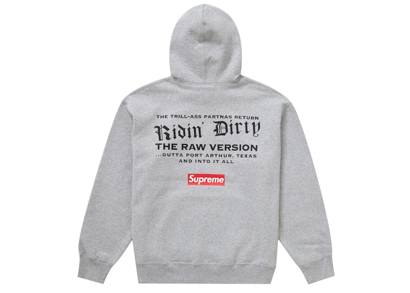 Supreme UGK Hooded Sweatshirt Heather Grey
