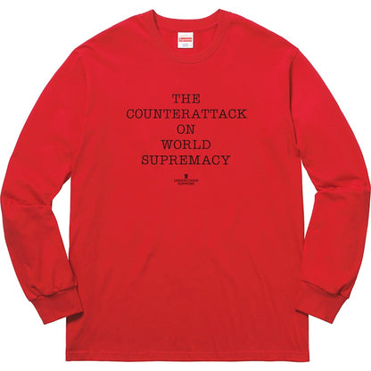 Supreme UNDERCOVER/Public Enemy Counterattack L/S Tee Red