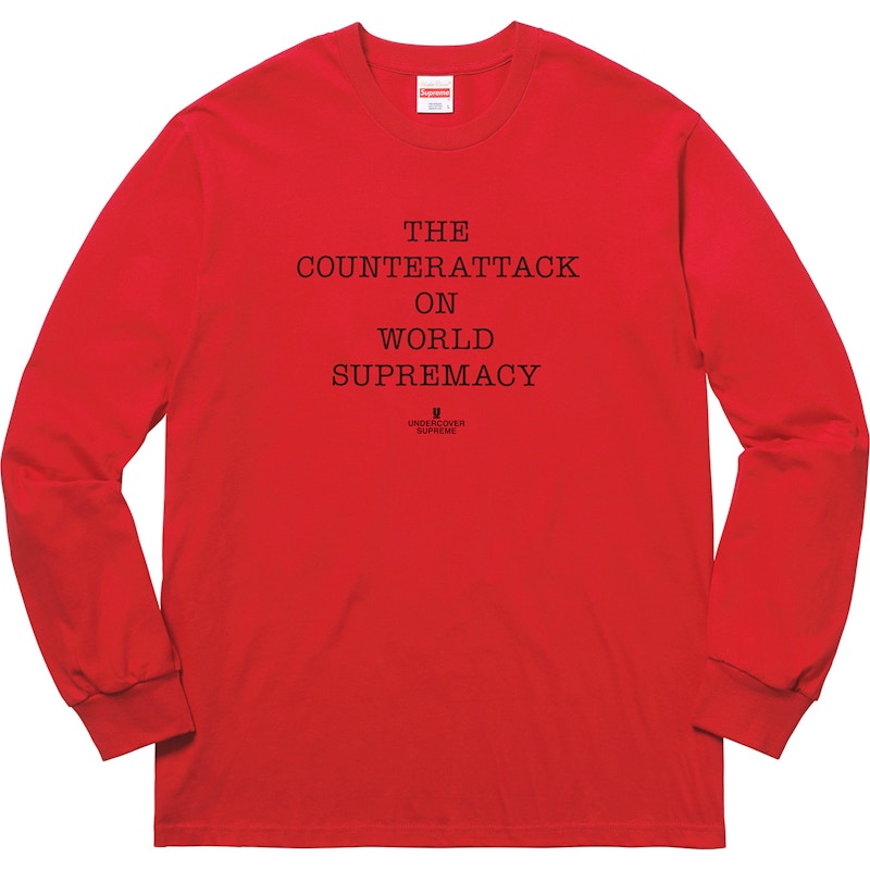 Supreme UNDERCOVER/Public Enemy Counterattack L/S Tee Red