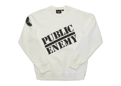 Supreme UNDERCOVER/Public Enemy Crewneck Sweatshirt White