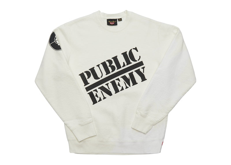 Supreme UNDERCOVER/Public Enemy Crewneck Sweatshirt White