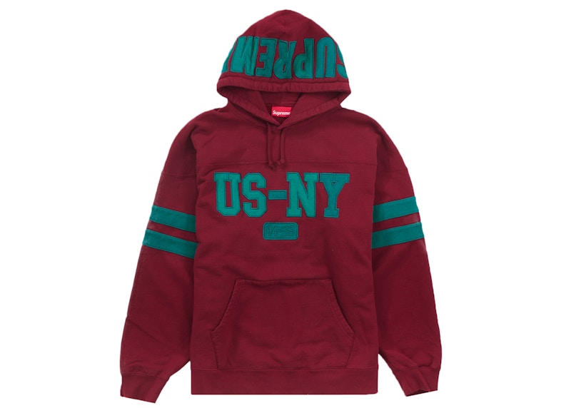 Supreme US-NY Hooded Sweatshirt Cardinal