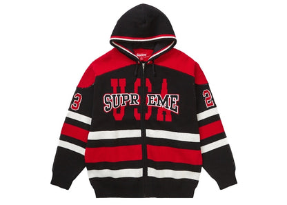 Supreme USA Zip Up Hooded Sweater Black
