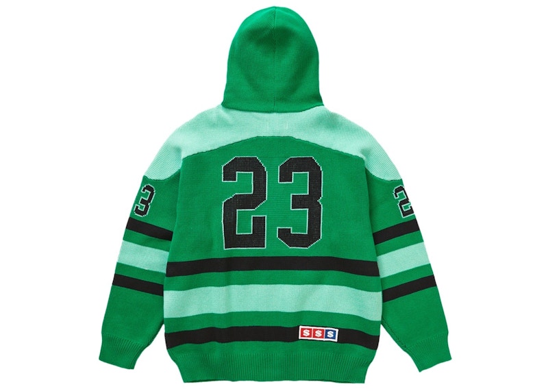 Supreme USA Zip Up Hooded Sweater Green