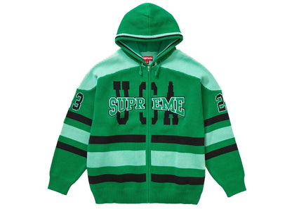Supreme USA Zip Up Hooded Sweater Green