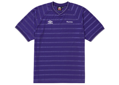 Supreme Umbro Stripe Soccer Jersey Purple