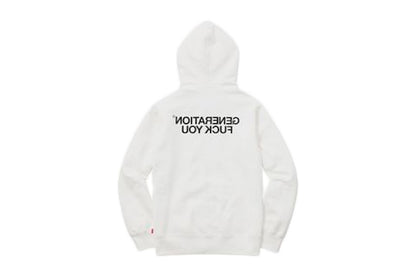 Supreme Undercover Generation Fuck You Zip Up Hoodie White
