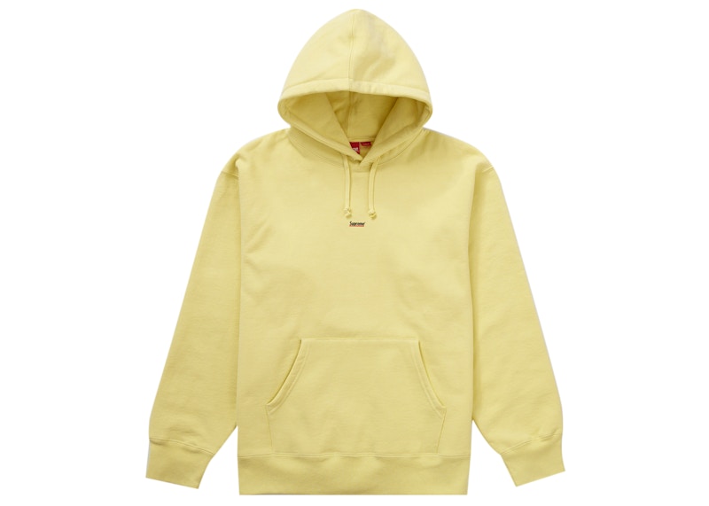 Supreme Underline Hooded Sweatshirt Pale Yellow