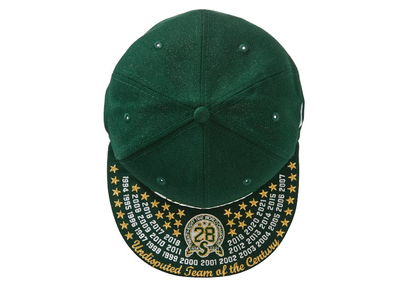 Supreme Undisputed Box Logo New Era Fitted Hat Dark Green
