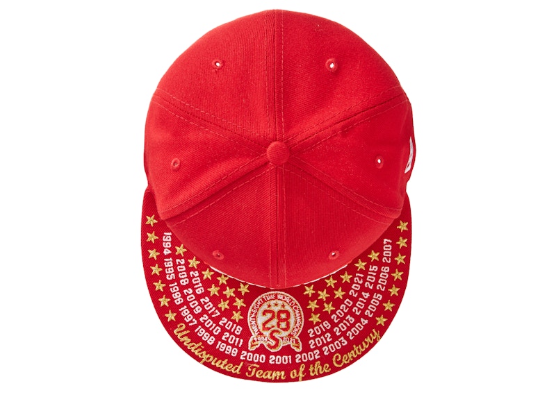 Supreme Undisputed Box Logo New Era Fitted Hat Red