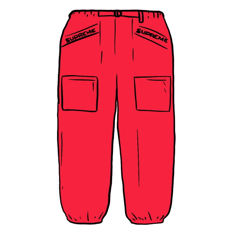 Supreme Utility Belted Pant Bright Red