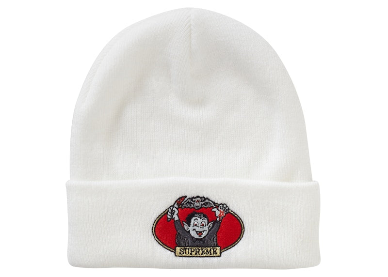 Supreme Vampire Boy Beanie White