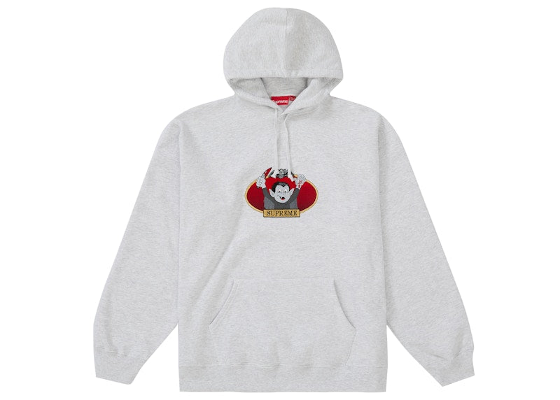 Supreme Vampire Boy Hooded Sweatshirt Ash Grey