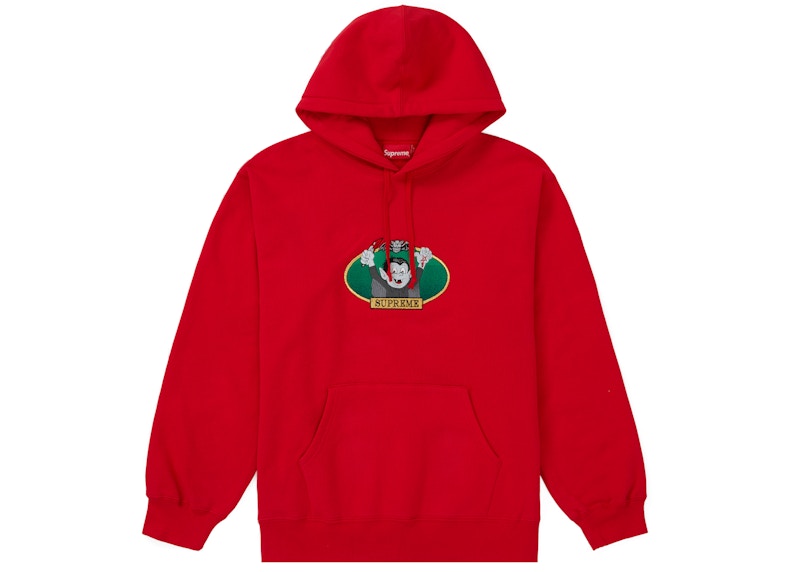 Supreme Vampire Boy Hooded Sweatshirt Red