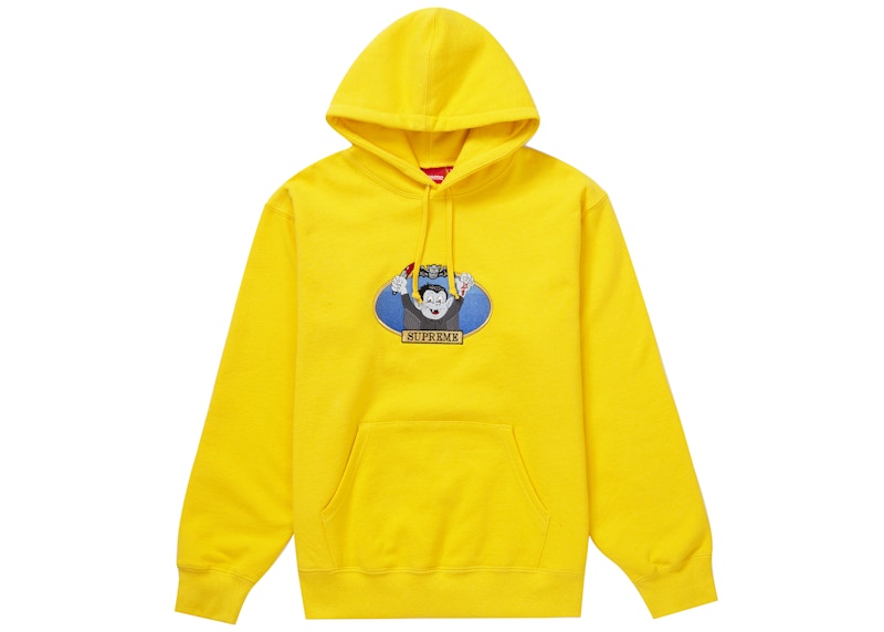 Supreme Vampire Boy Hooded Sweatshirt Yellow