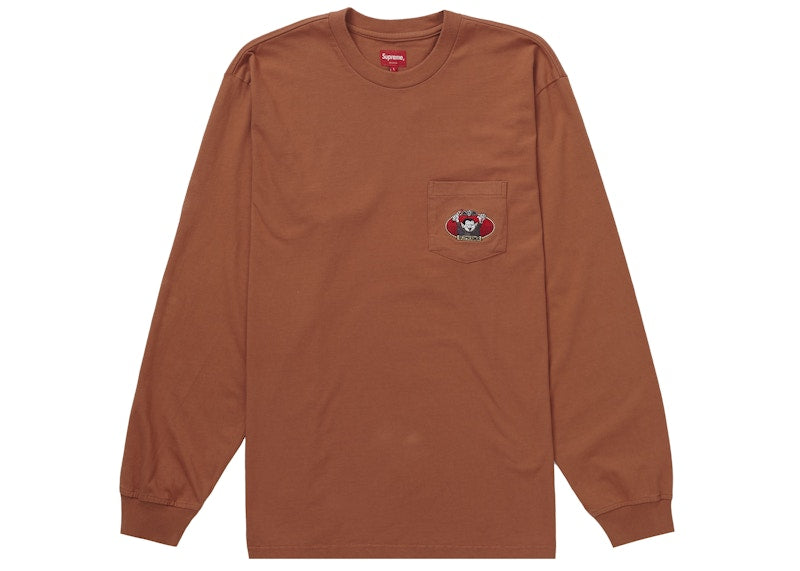 Supreme Vampire Boy L/S Pocket Tee Rust