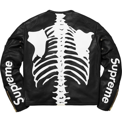 Supreme Vanson Leather Bones Jacket Black