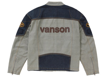 Supreme Vanson Leathers Cordura Cotton Jacket Denim