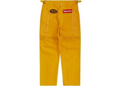 Supreme Vanson Leathers Cordura Denim Racing Pant Yellow