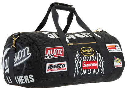 Supreme Vanson Leathers Cordura Mesh Duffle Bag Black