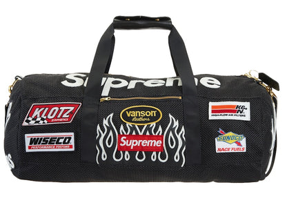 Supreme Vanson Leathers Cordura Mesh Duffle Bag Black