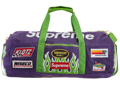 Supreme Vanson Leathers Cordura Mesh Duffle Bag Purple
