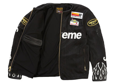Supreme Vanson Leathers Cordura Mesh Jacket Black